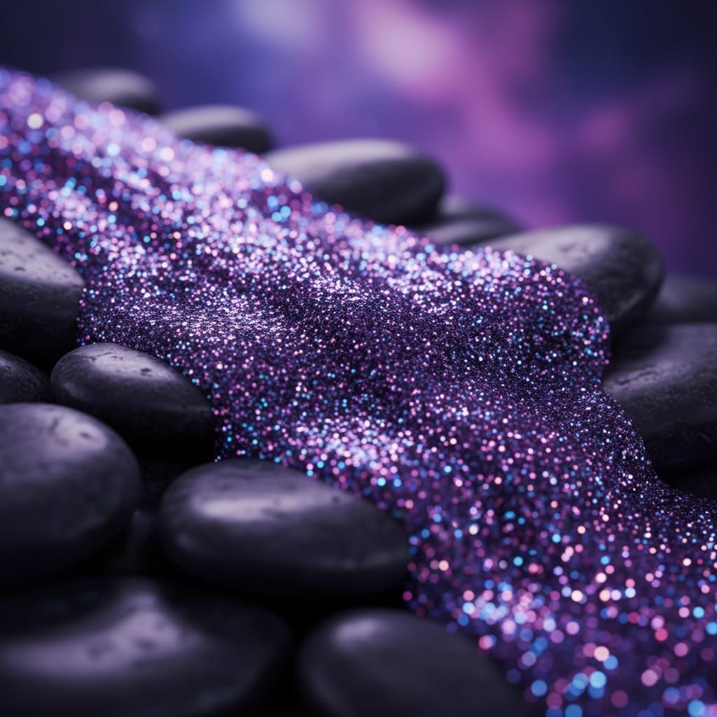 Purple Glitter Sparkle Abstract Background