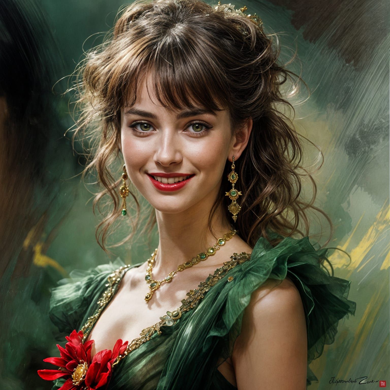 Punk Queen Portrait with Breathtaking Beauty