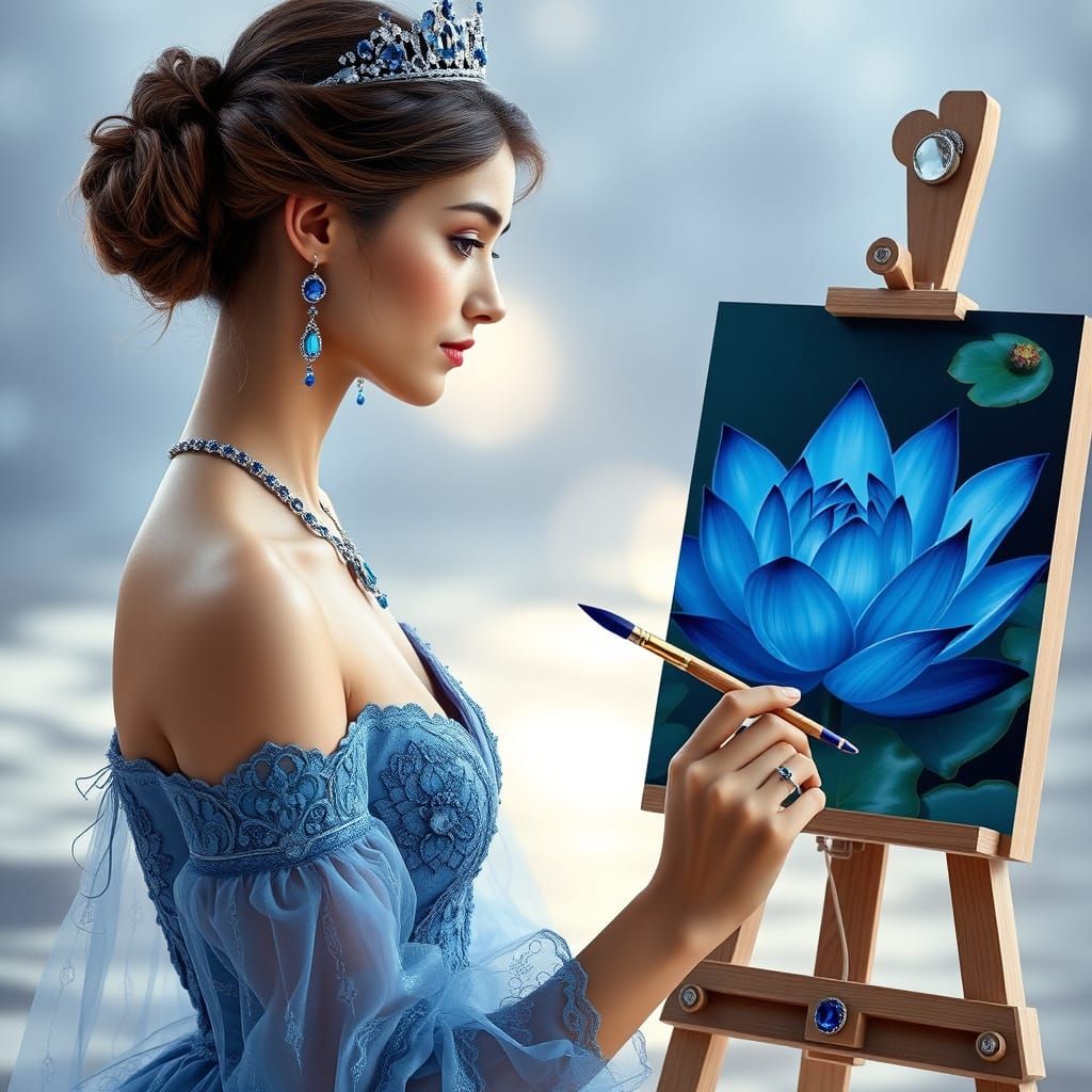 Blue Lotus Flower