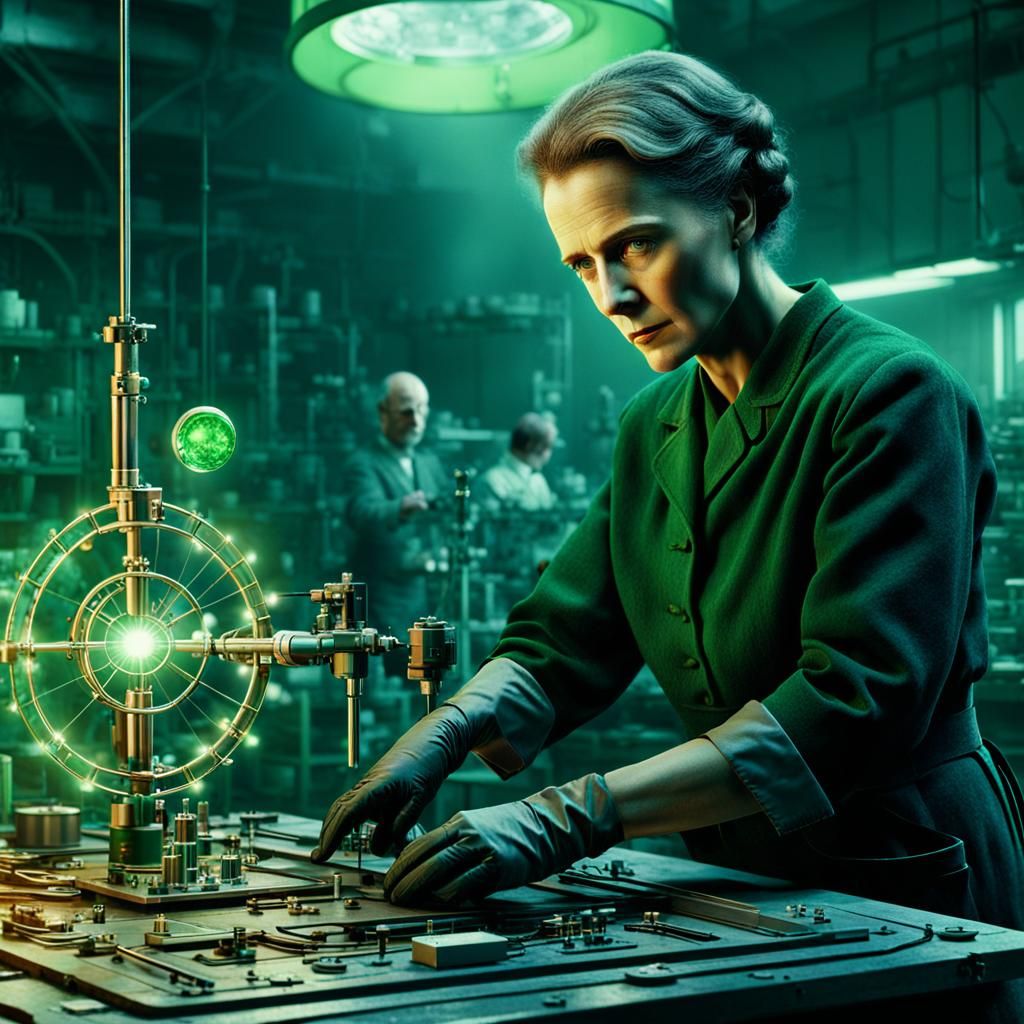 Marie Curie Radiates Scientific Brilliance