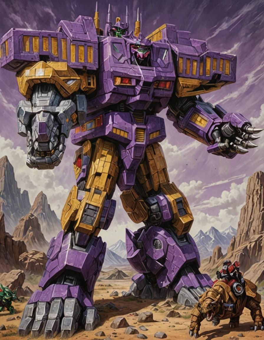 Gigantic Megazord in Triadic Hues