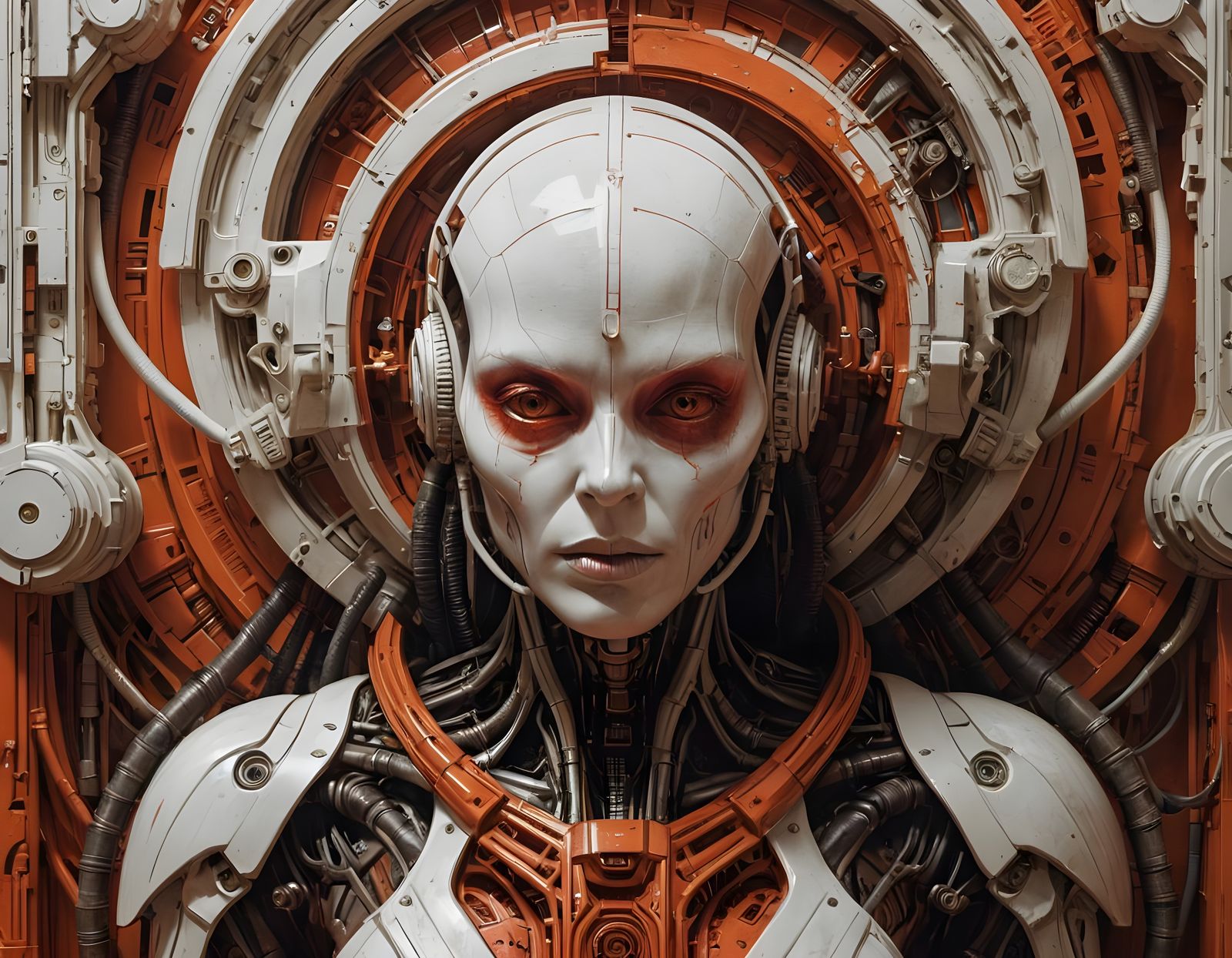 Retro-Style Sci-Fi Poster in a Propaganda Aesthetic