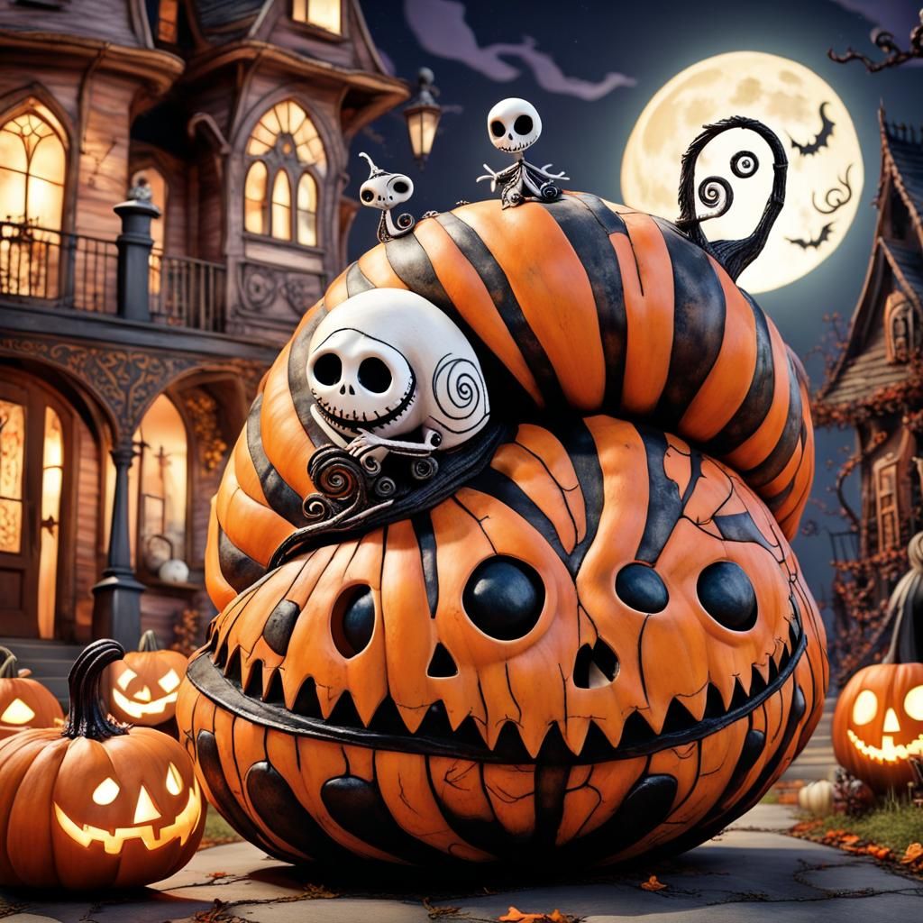 Jack and Sally's Snail Ride in Burton Style