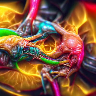 Detailed Alien Anatomy Visualization