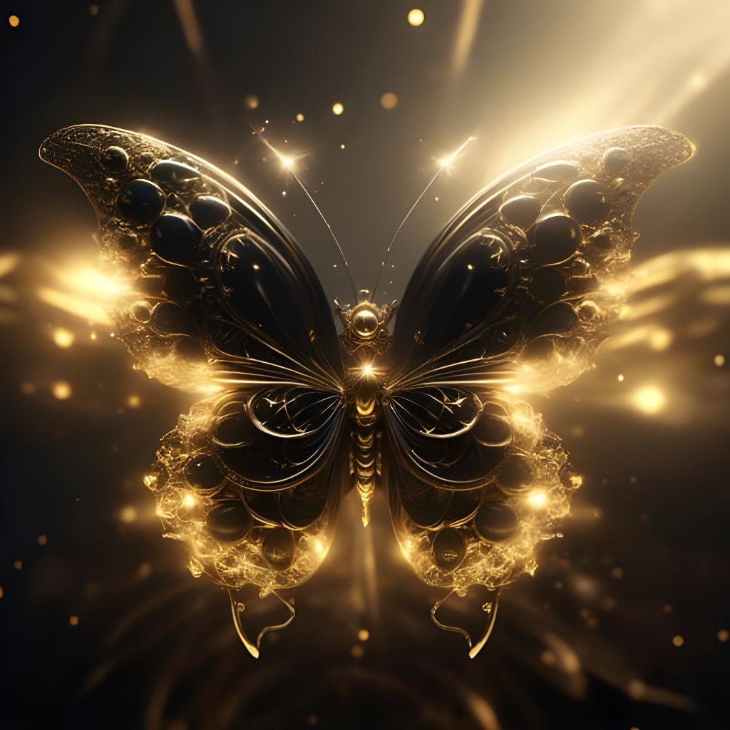 Abstract Gold Field Generated by AI