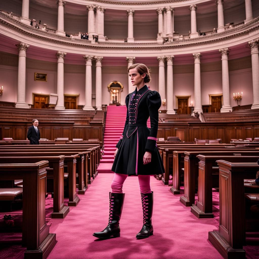 House of Representatives Reimagined with Woman in Boots