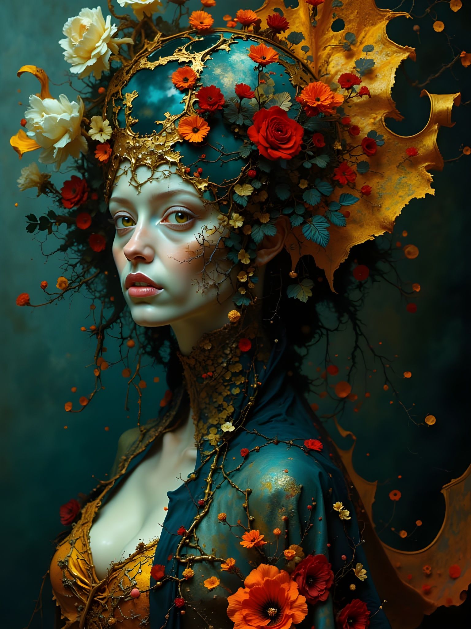 Venice Masquerade Ball: Glowing Figures Dancing