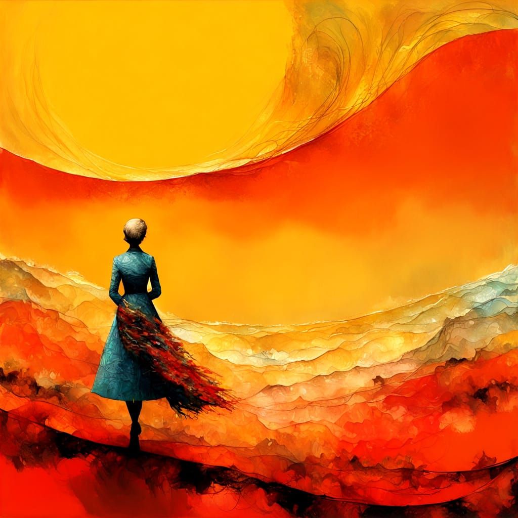 Abstract Fractal Wave Function Art