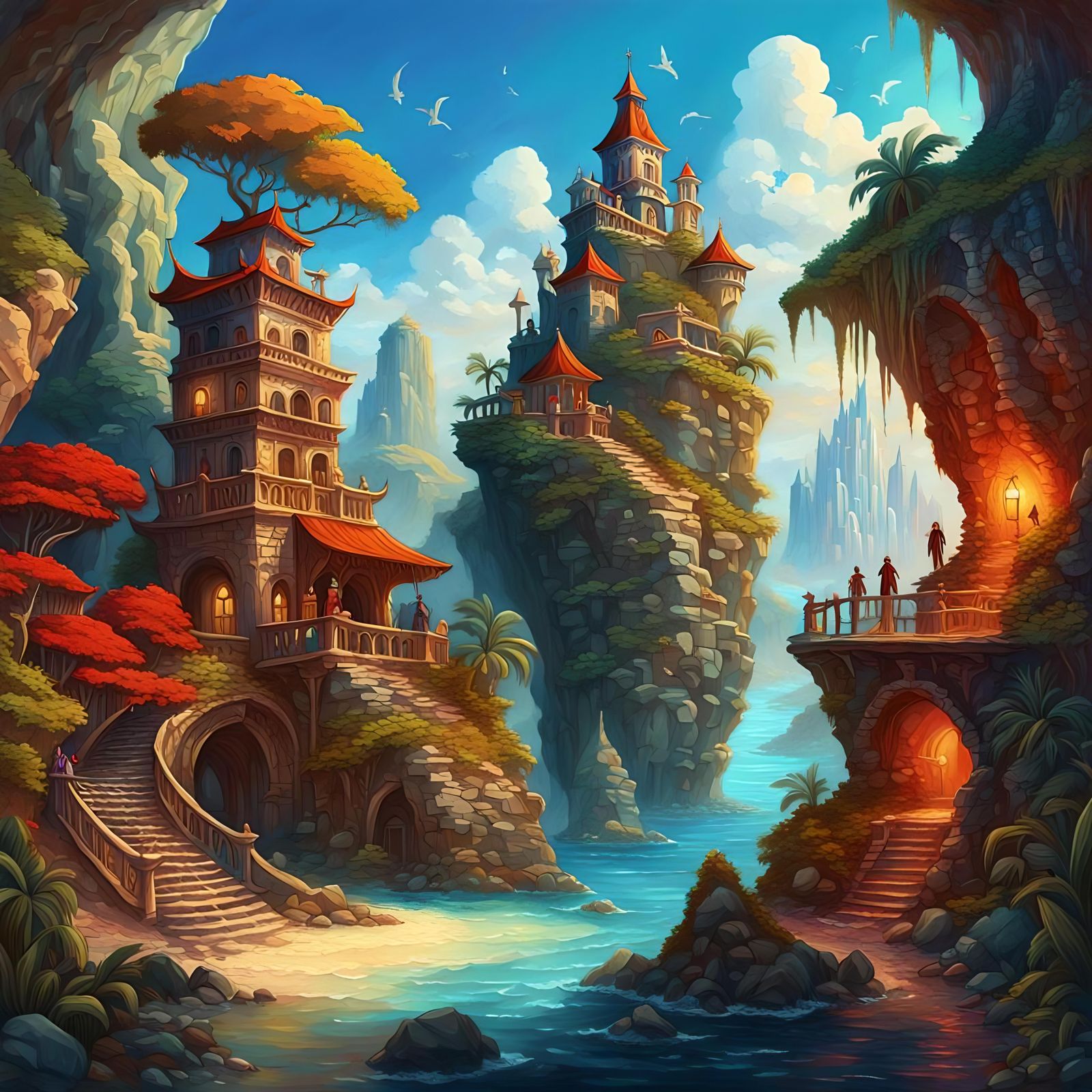 Fantastical Matte Painting of Bonaire in Unreal Engine