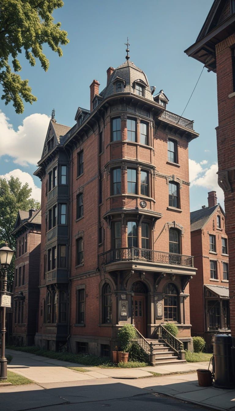 Merchant's House Museum in Dieselpunk Style