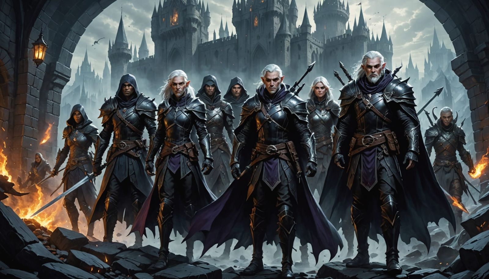 D&D Adventurers Emerge from Underdark City