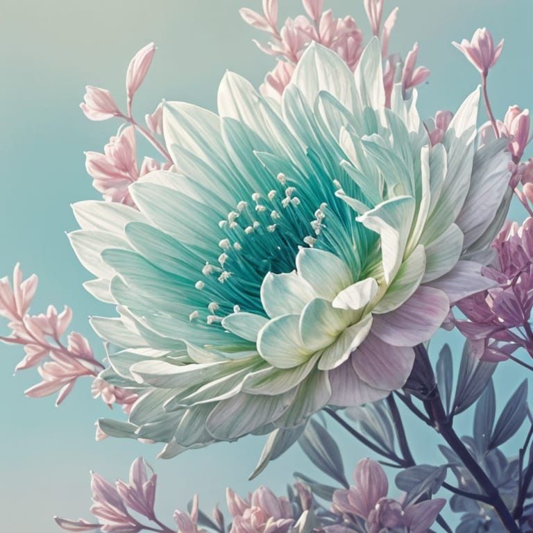 Jade Dragon Cherry Blossoms under Moonlight