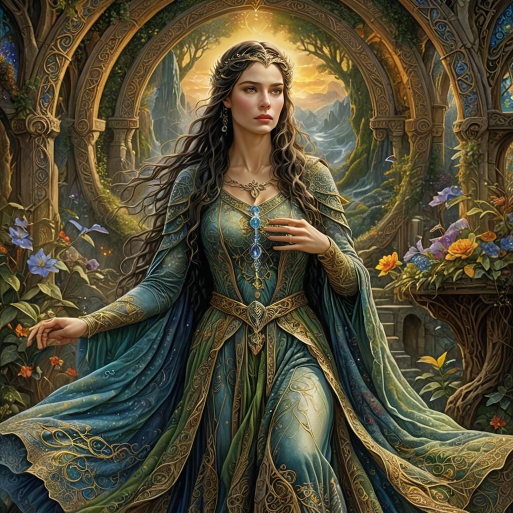 Arwen of Rivendell in Celtic Dress