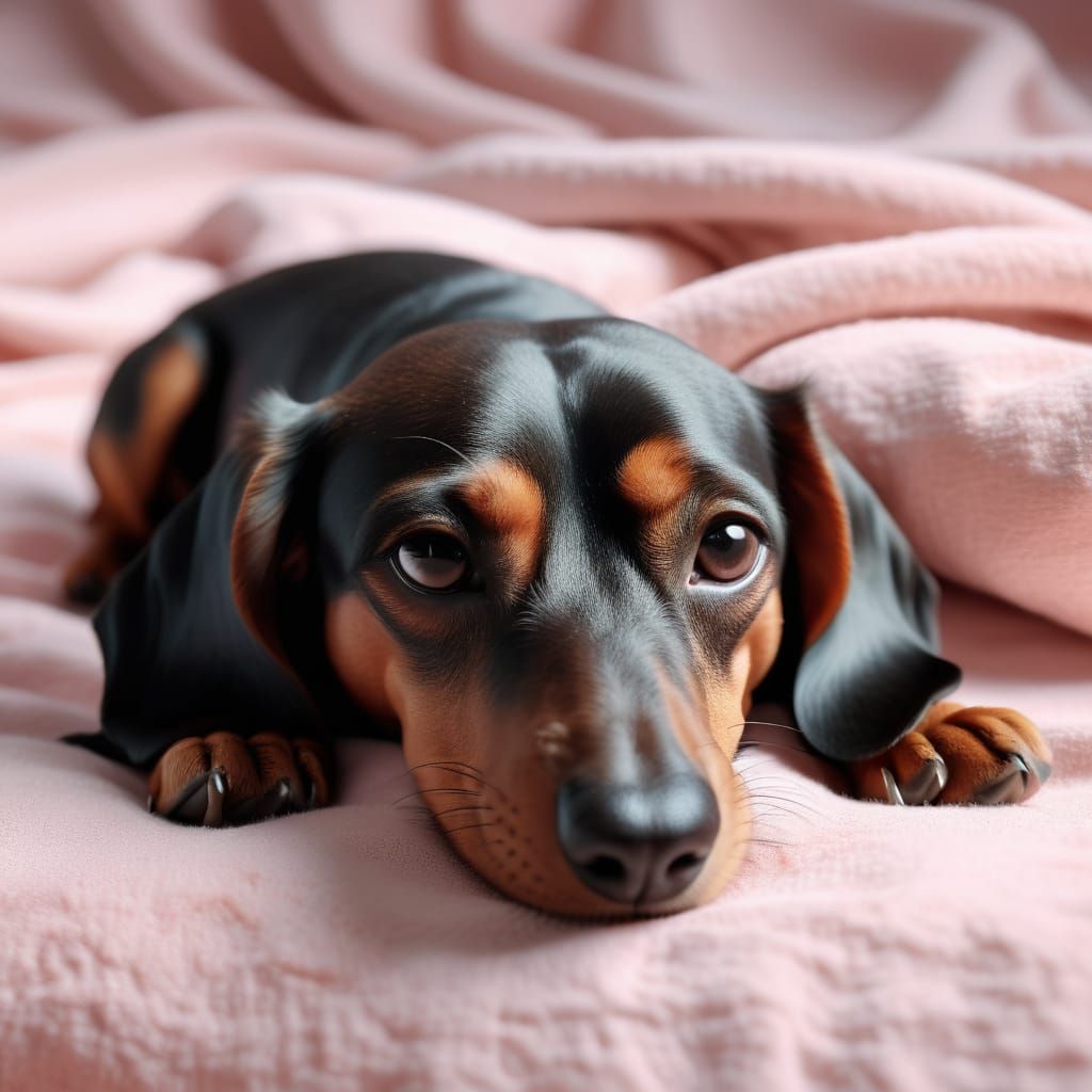 Surreal Dachshund Dreamscape in Hyperrealistic Oil Painting ...