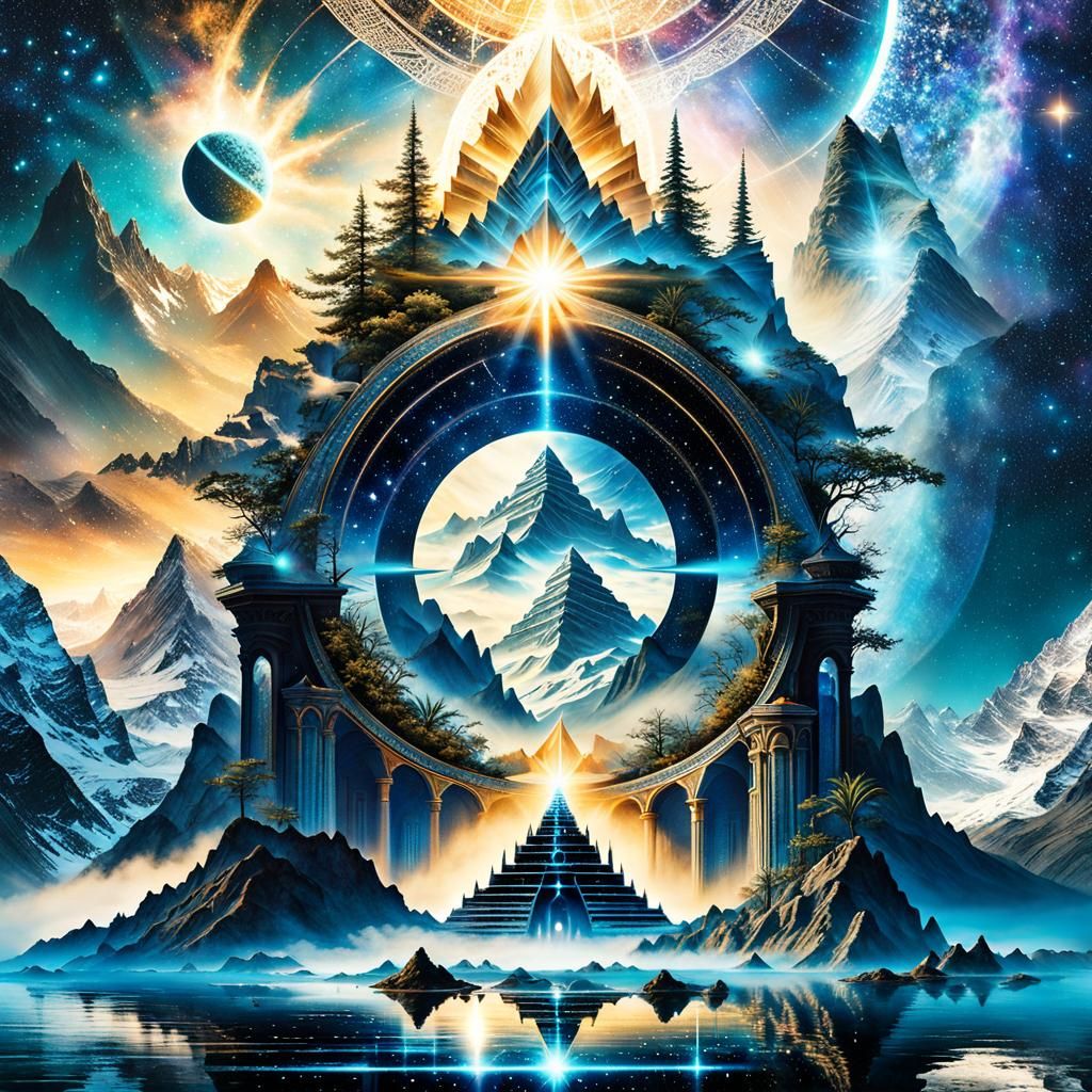 Radiant Starlight Mountain and Atlantean Temple