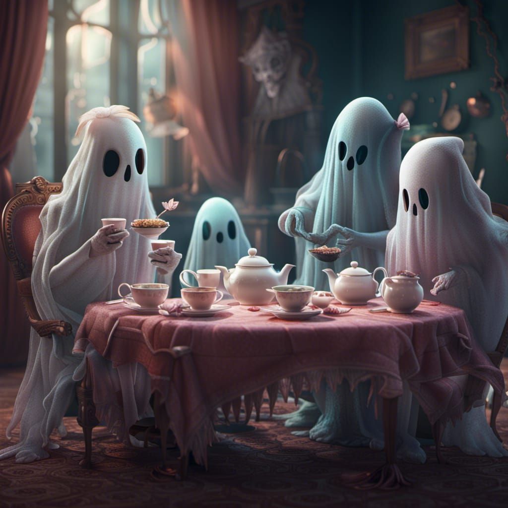 Ghosts' Tea Party: Fantastical Art in Deep Color