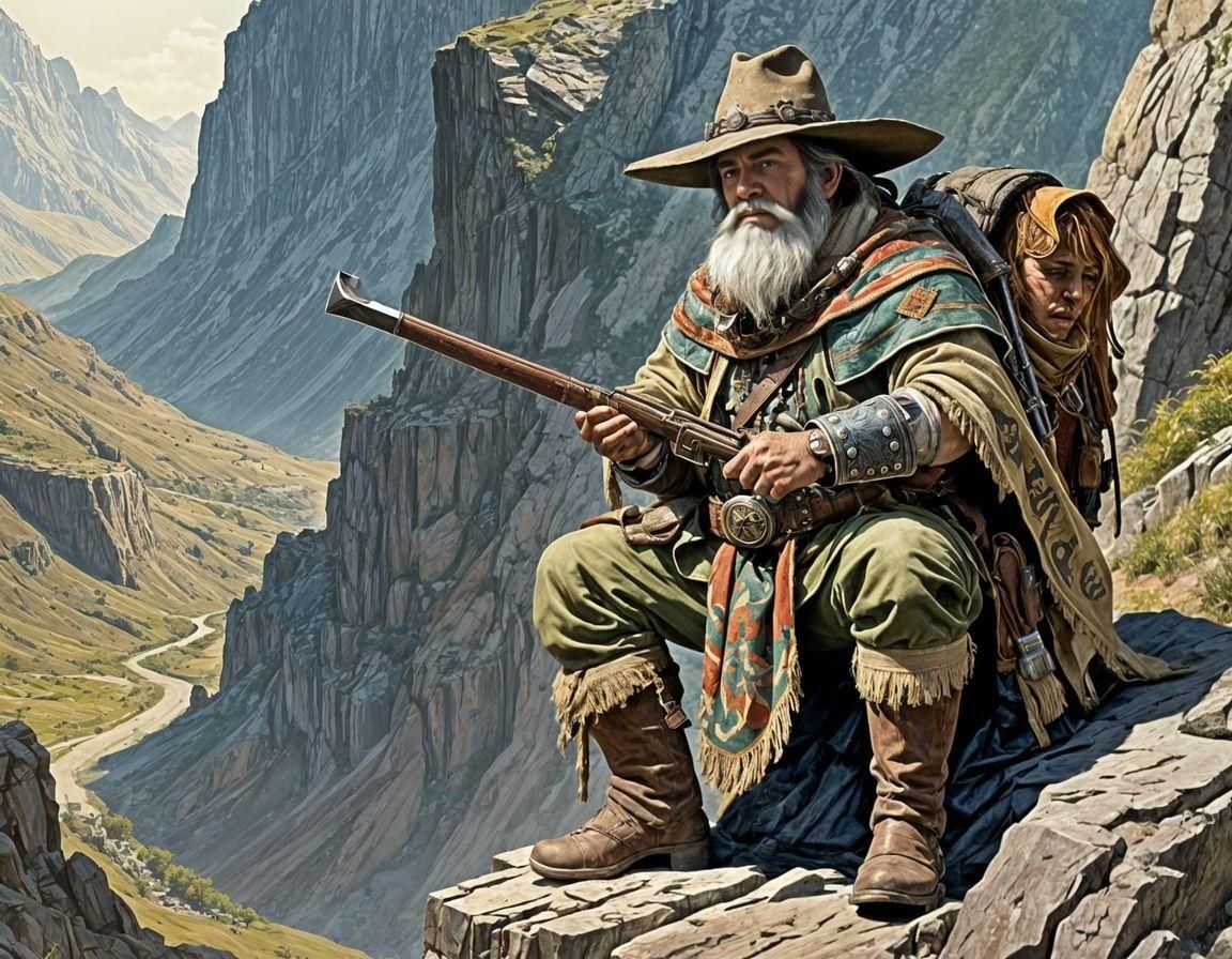 Dwarven Mexican Ranger with War Hound