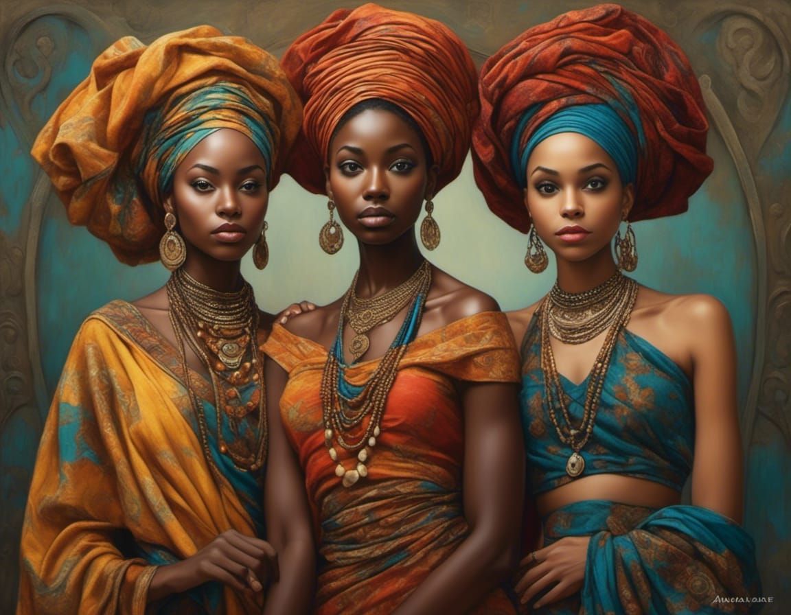 Melanin Queens: Exquisite Beauty in Warm Colors