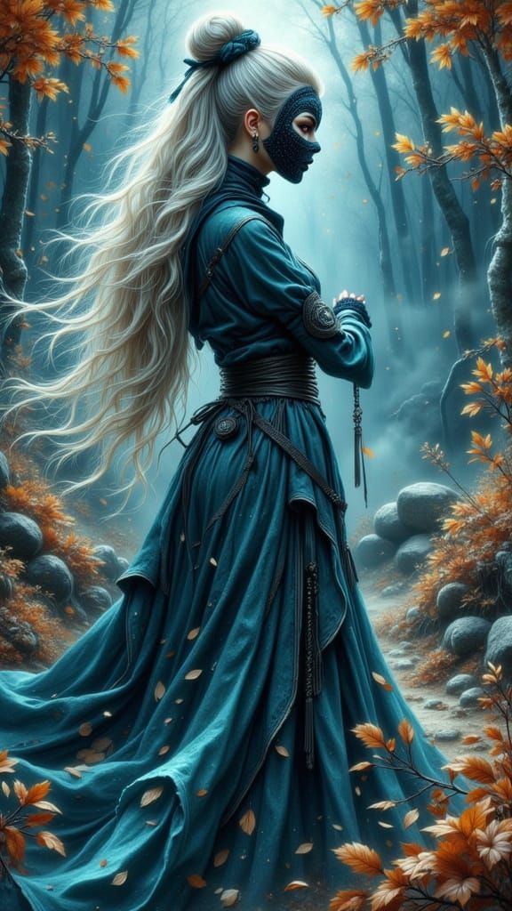 Autumn Veil, Moonsteel Gown