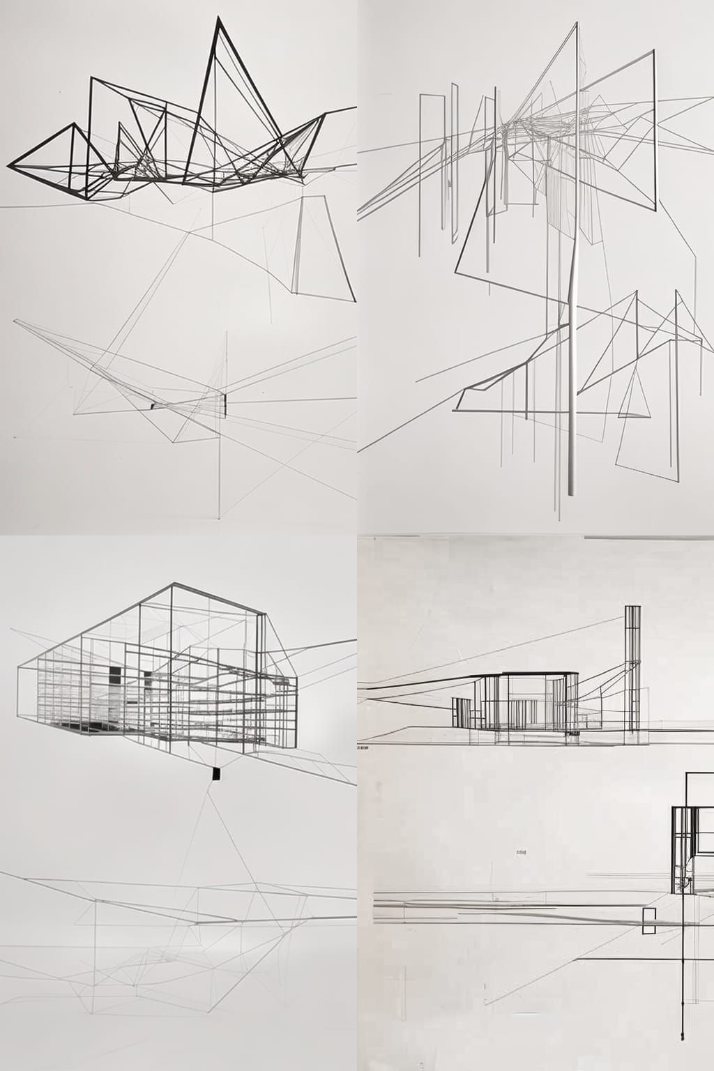 Graphic Score Inspired Architectural and Musical Drawings