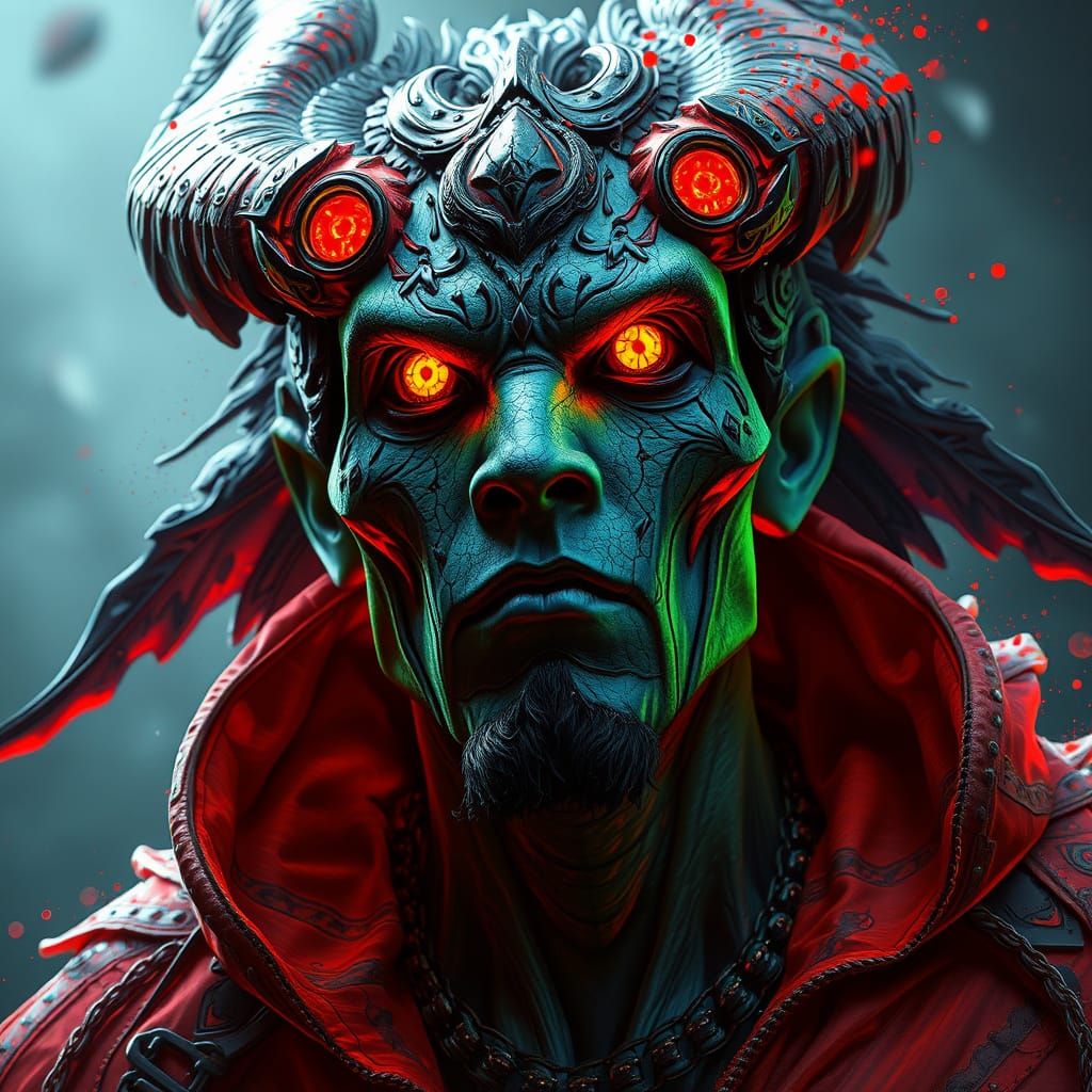 Ethereal Demon Lord in Triadic Colors