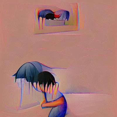 Evocative Silhouette Against Bleak Landscape