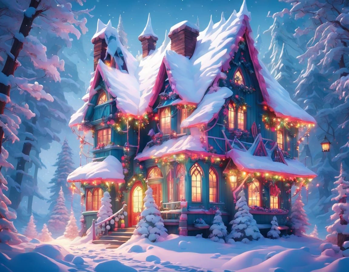 Ethereal Victorian Cottage Unfolds into Whimsical Winter Won...