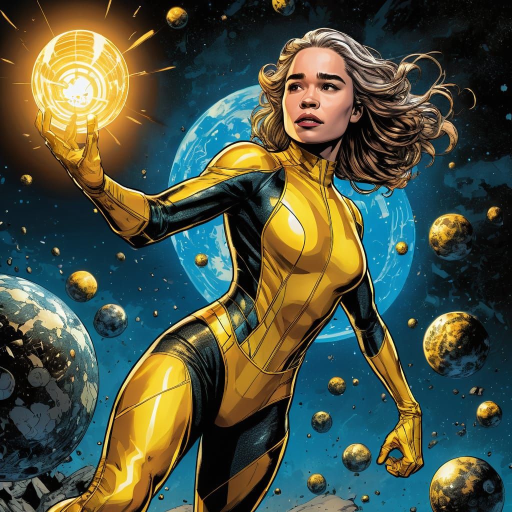 Emilia Clarke as Yellow Lantern