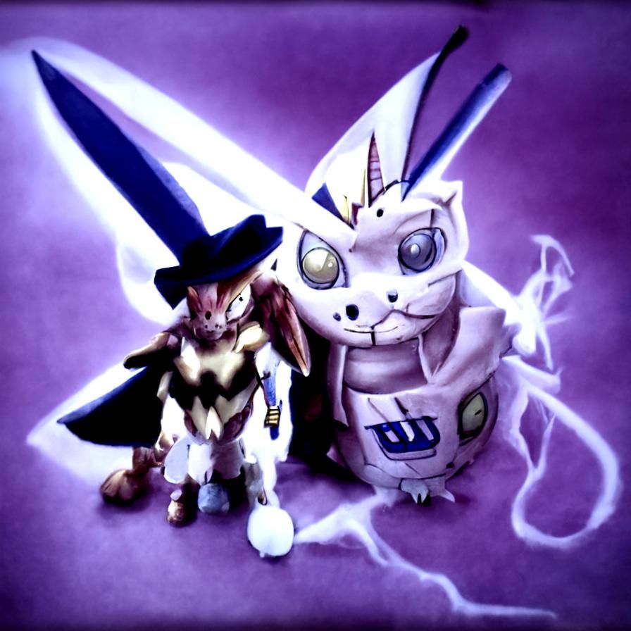 Gatomon and Wizardmon digimon