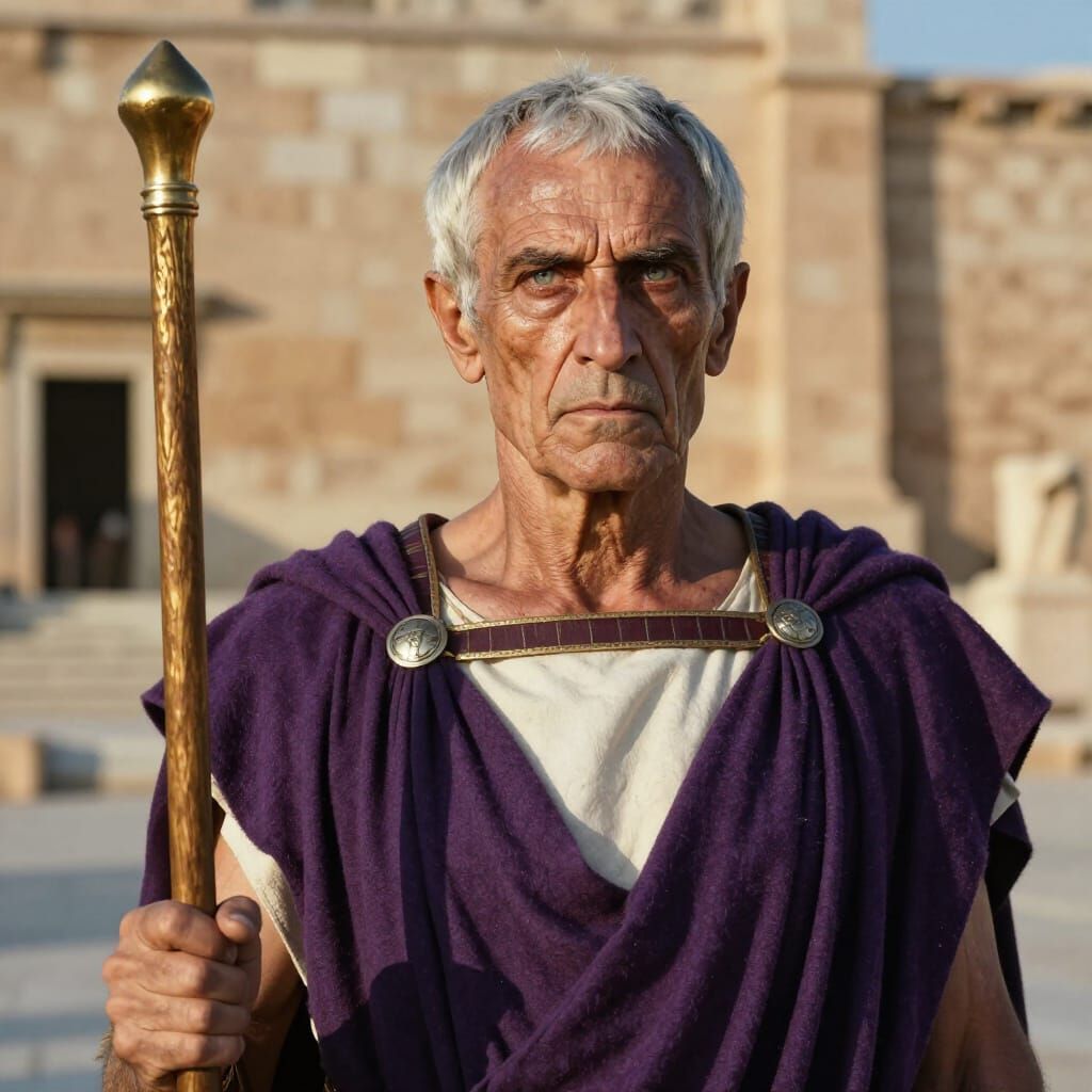 Photorealistic Portrait of Regent Antipatros Iolaos Antibasi...