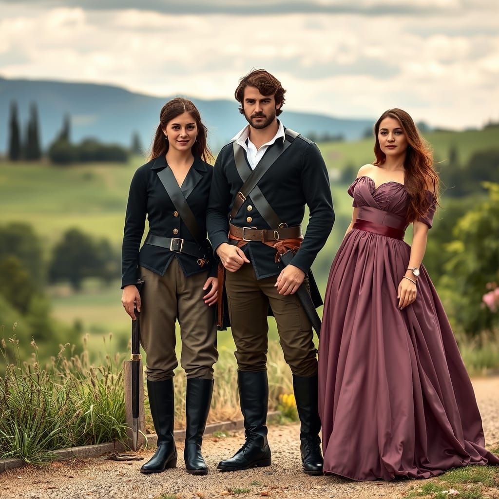 Three Musketeers-Inspired Siblings in Tuscany