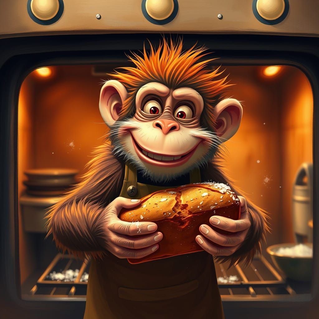 Monkey Bakes Cozy Monkey Bread