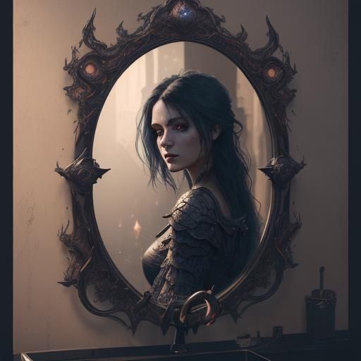 Ghostly Reflection: A Detailed Fantasy Concept