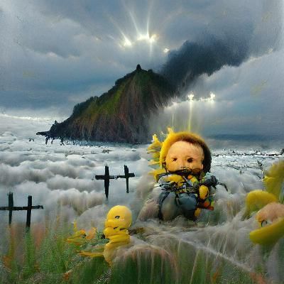 Ethereal Death Stranding Scene with Divine Light