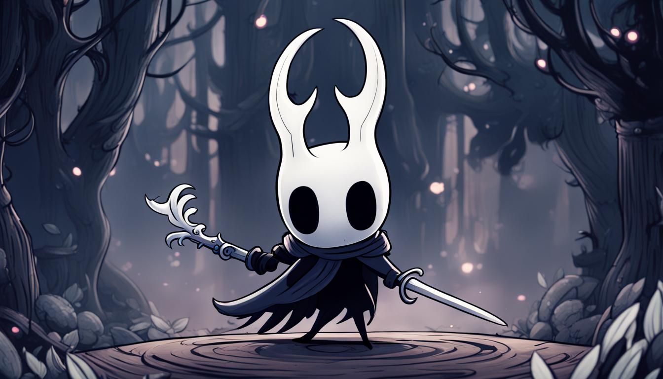 Hollow Knight Minimalist Silhouette