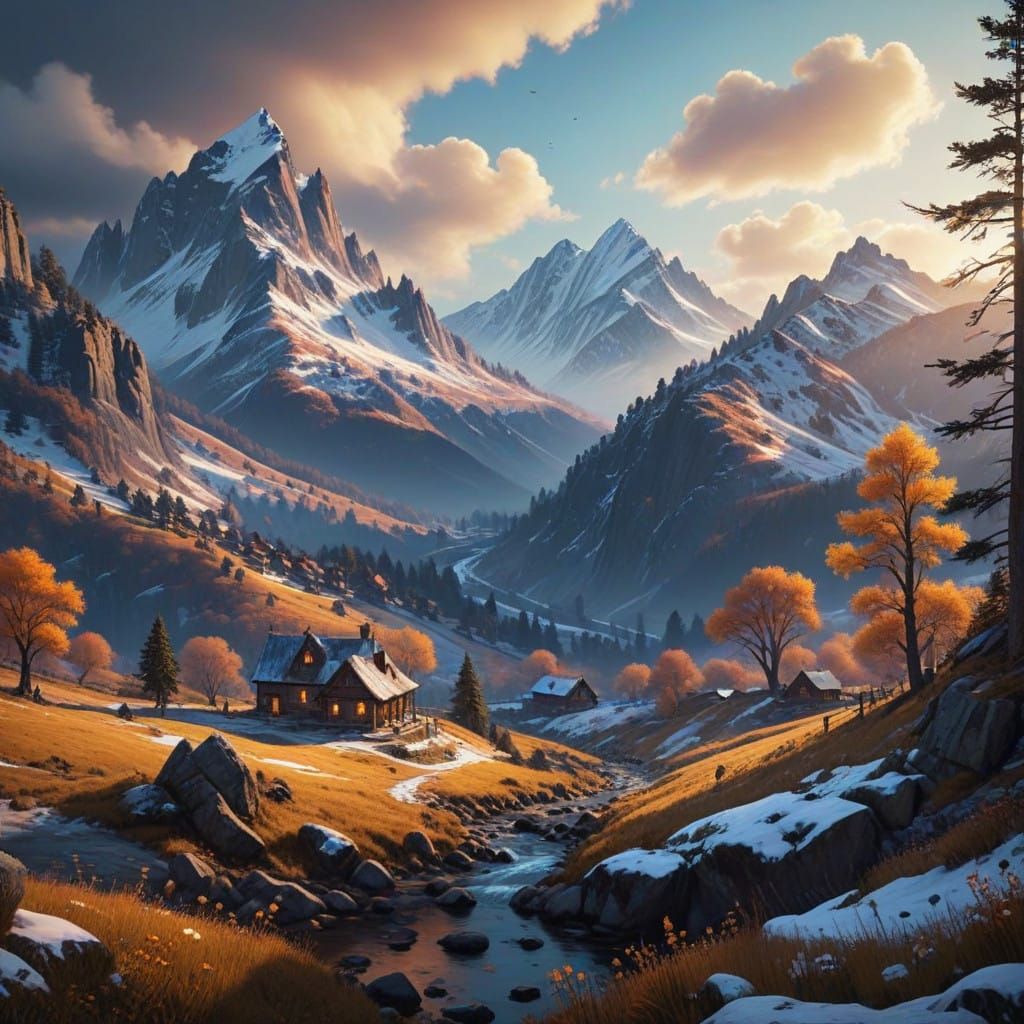 Winter Wonderland in Painterly Splendor