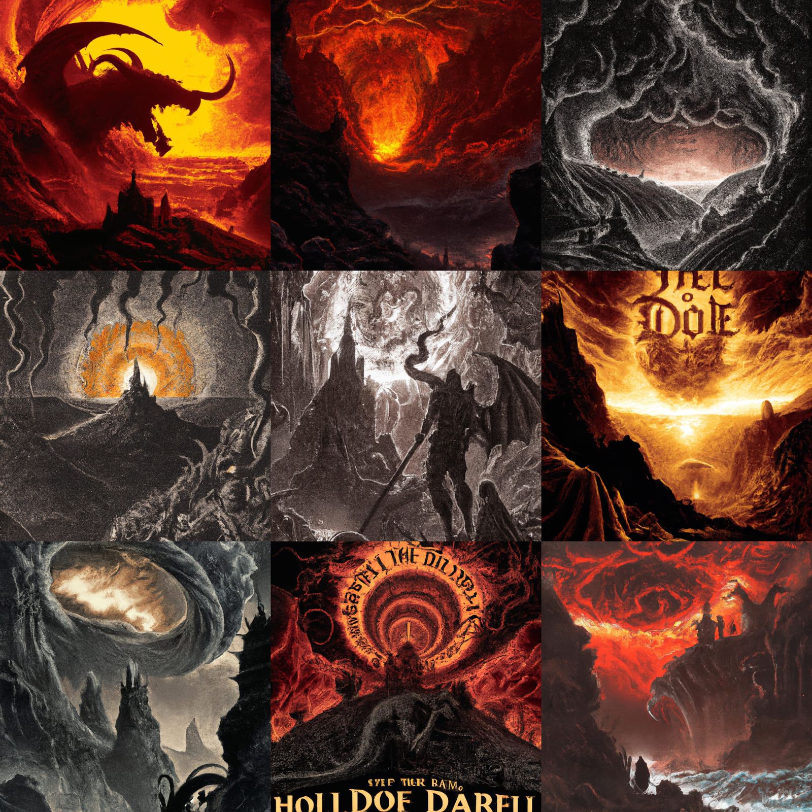 Infernal Apocalypse in Dark Fantasy Style