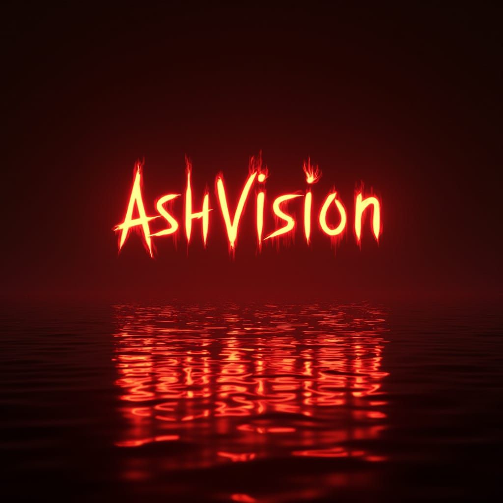 Fiery Eurovision Visuals in Dark Red and Black