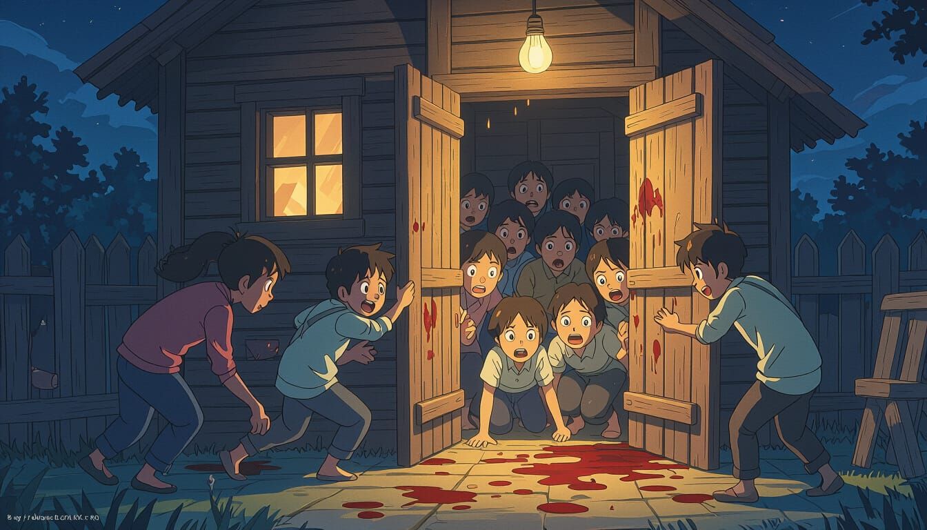 Frightened Crowd Breaks Door to Terrifying Indian House Scen...