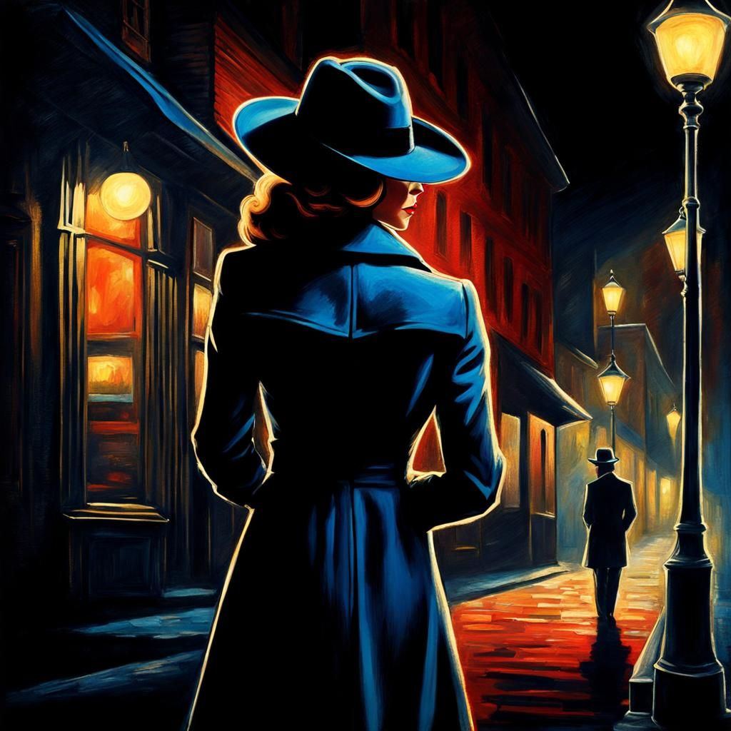 Femme Fatale in Film Noir Style
