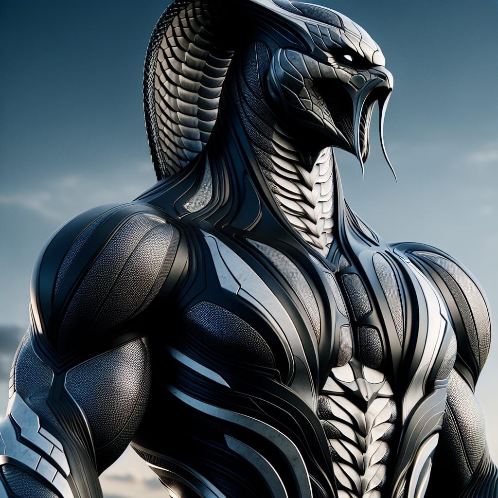 Cobra King: High-Tech Supervillain in 8K