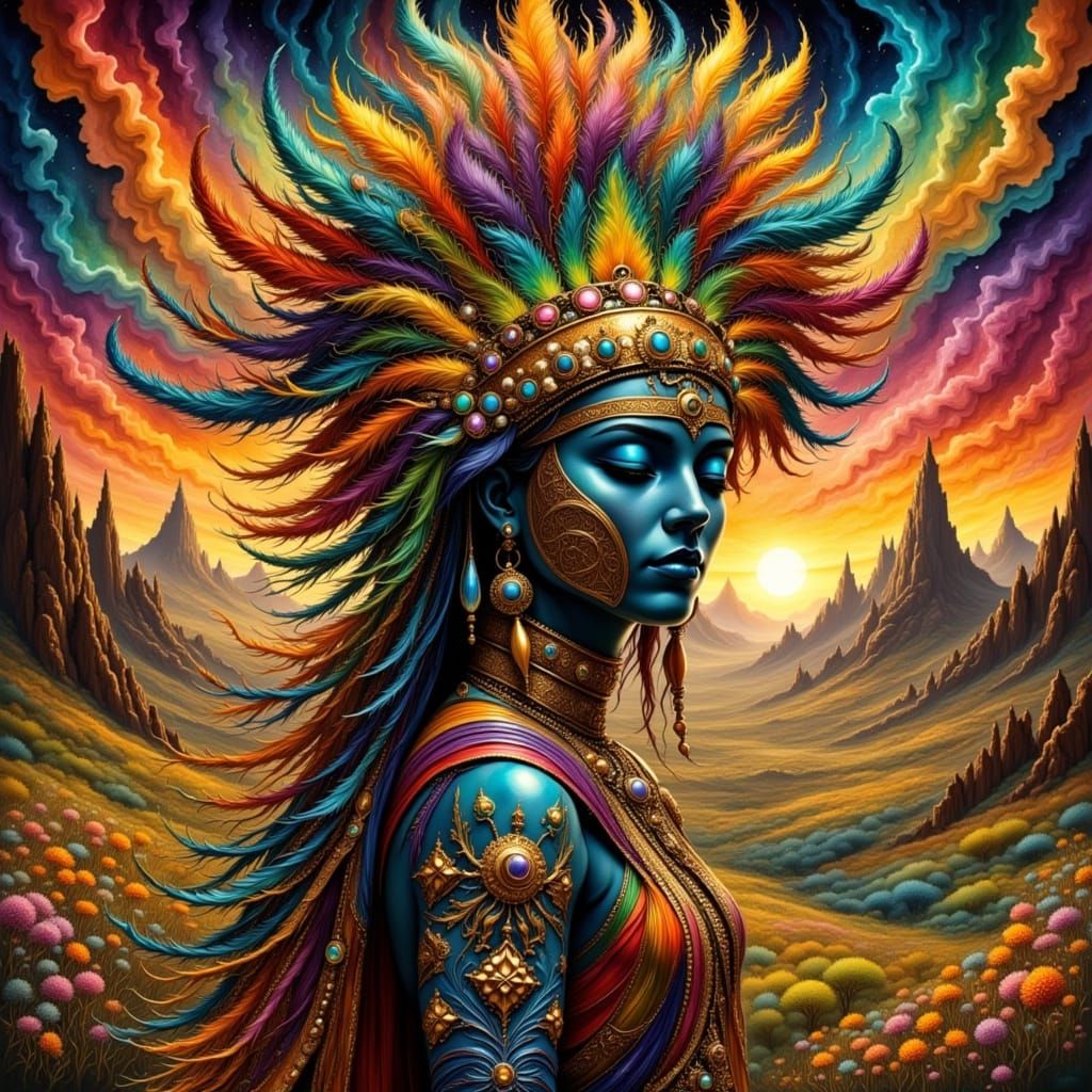 Vibrant Skin Walker in Movement