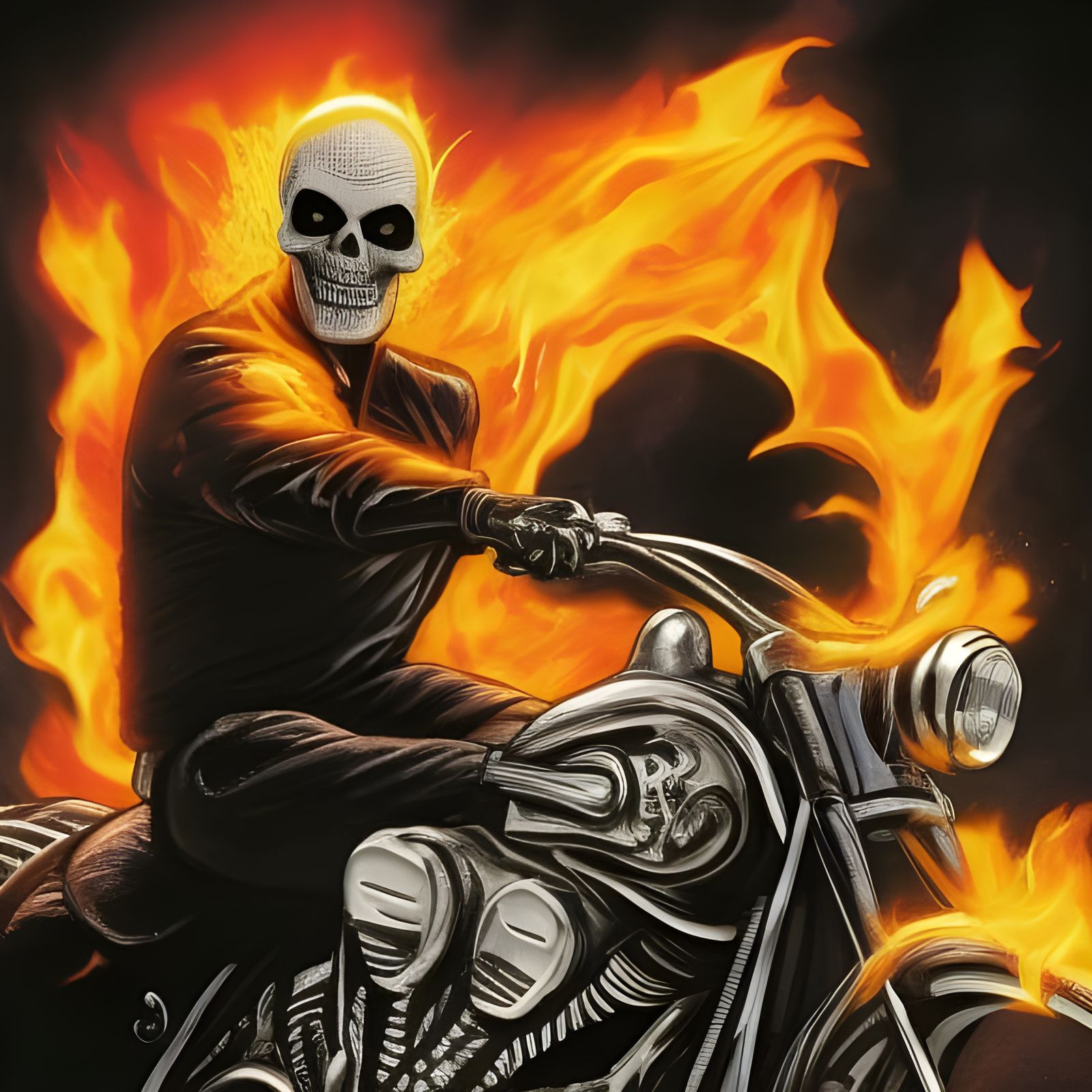 Ghost Rider on a Hellish Ride