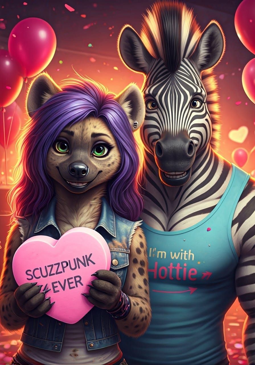 Surreal Punk Valentine's Day Portraits in High-Contrast Phot...