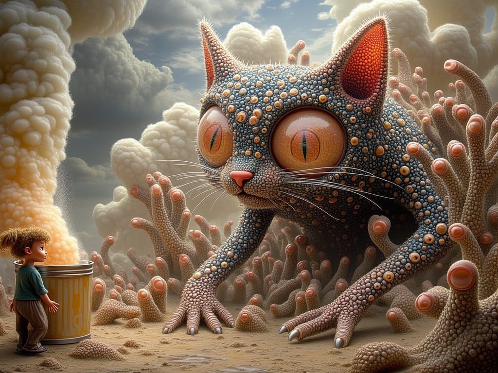 AI Generated Cat Art