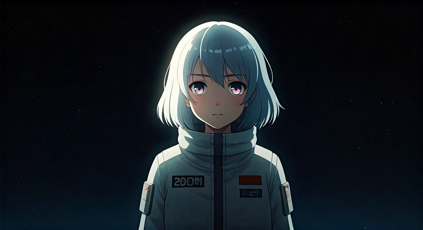 2001 A Space Odyssey Redrawn in Vibrant Anime Style