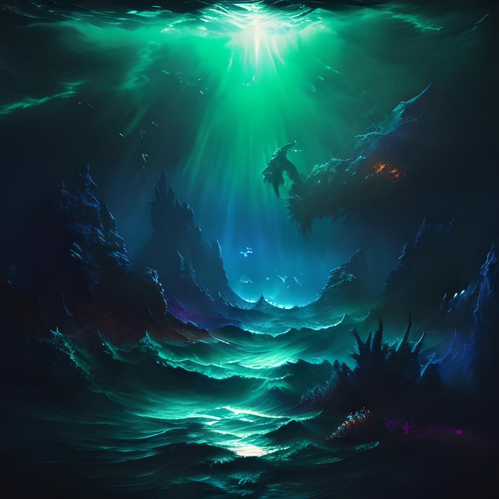 Eldritch Ocean: A Retrofuturist Deep Sea Dreamscape