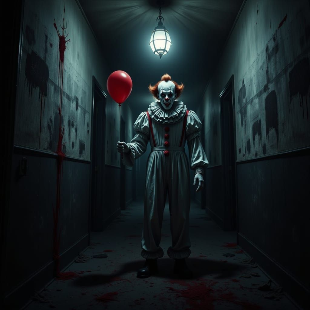 Art the Clown in Deserted Asylum: Analog Horror