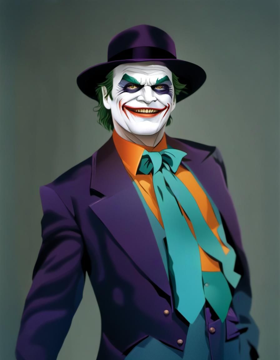 Jack Nicholson as Joker: Comic Book Art