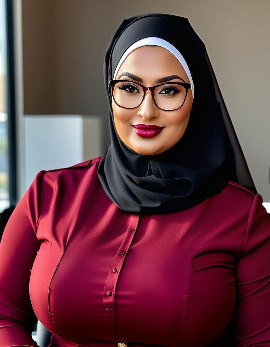 Detailed Portrait of a Nurse in Her Office